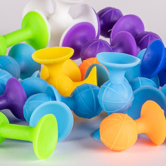 Suction Construction Toys - 24 Pieces