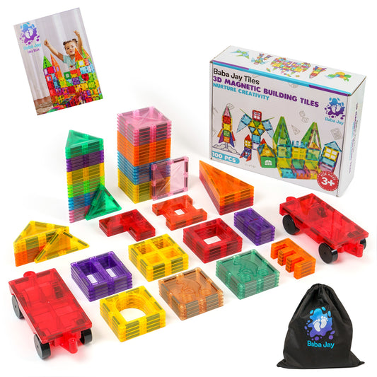 Magnetic Diamond Tiles - Base Set - 100 Pieces