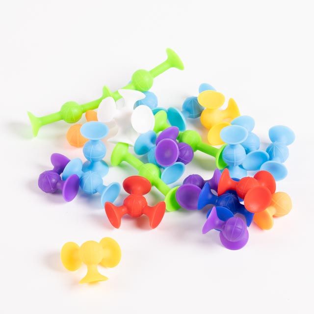 Suction Construction Toys - 24 Pieces
