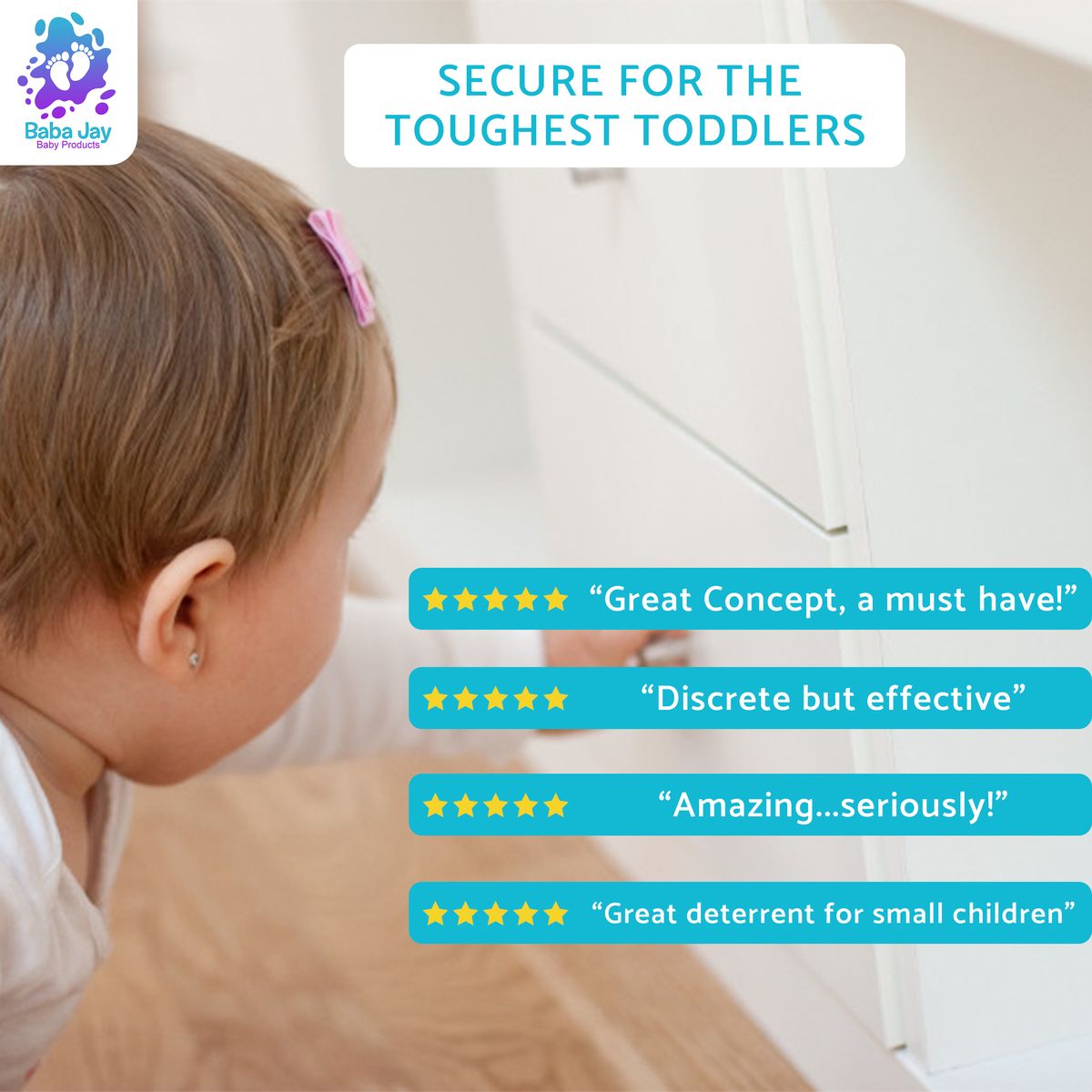 Magnetic Child Safety Locks for Cupboards and Drawers