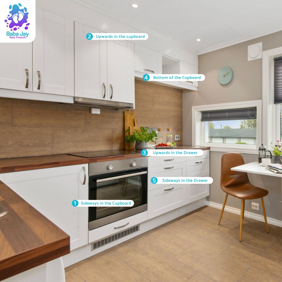 Magnetic Child Safety Locks for Cupboards and Drawers