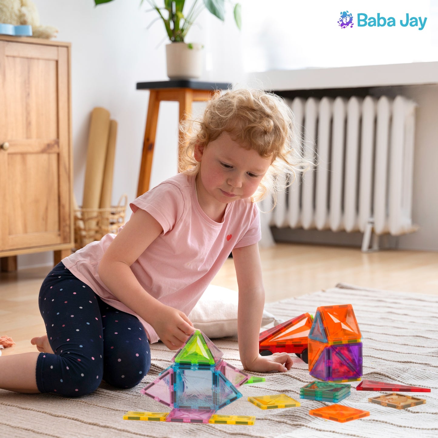 Magnetic Diamond Tiles - Base Set - 45 Pieces