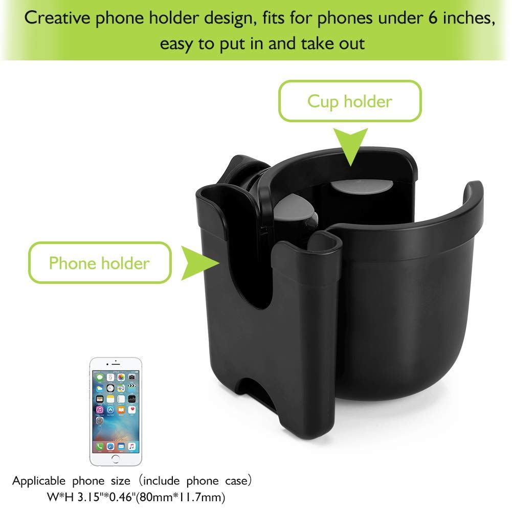 Stroller Cup and Phone Holder