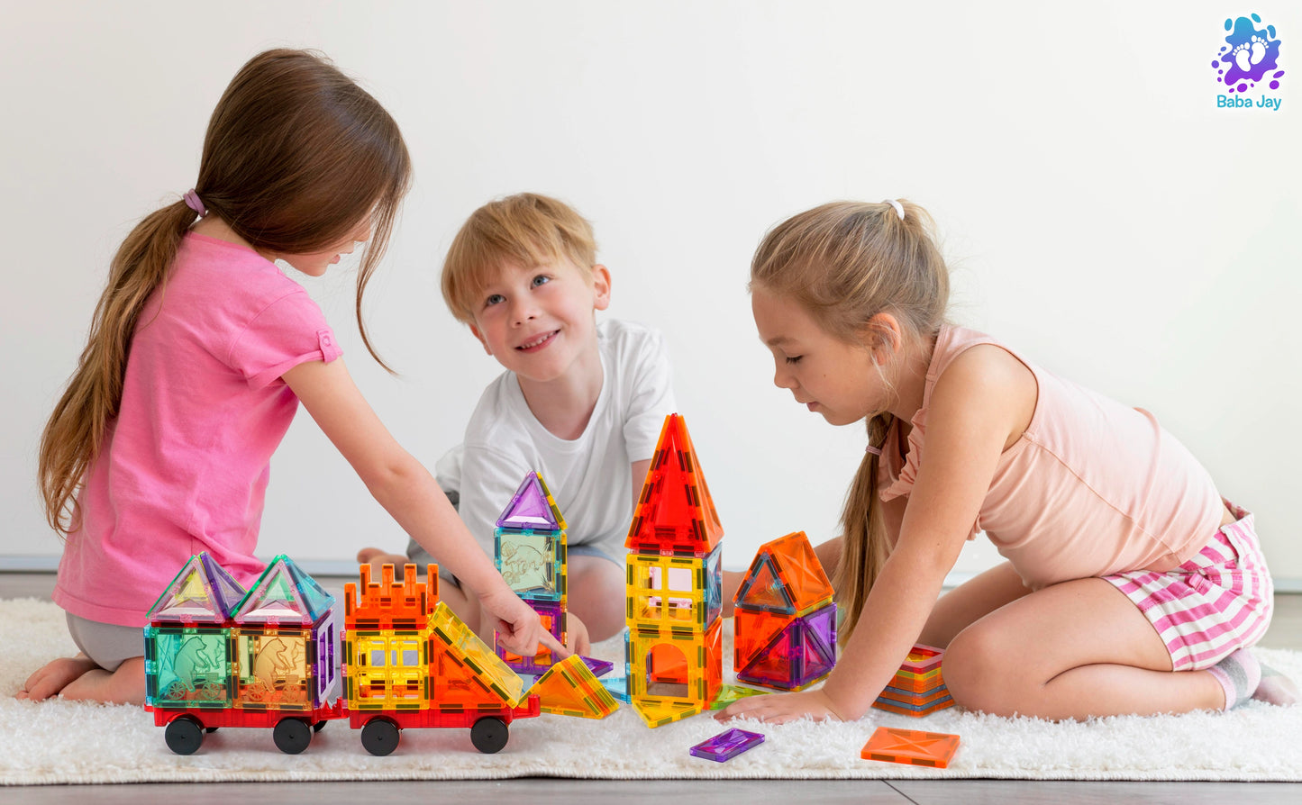 Magnetic Diamond Tiles - Base Set - 45 Pieces