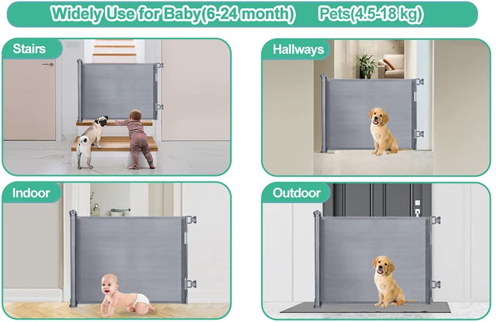 3m Extra Wide Retractable Baby Safety Gate