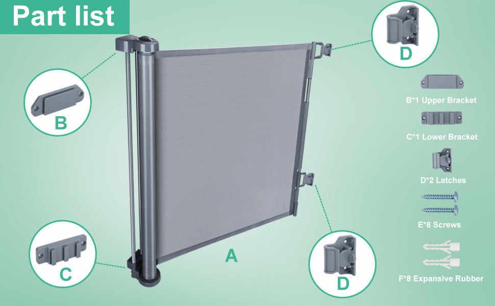 3m Extra Wide Retractable Baby Safety Gate