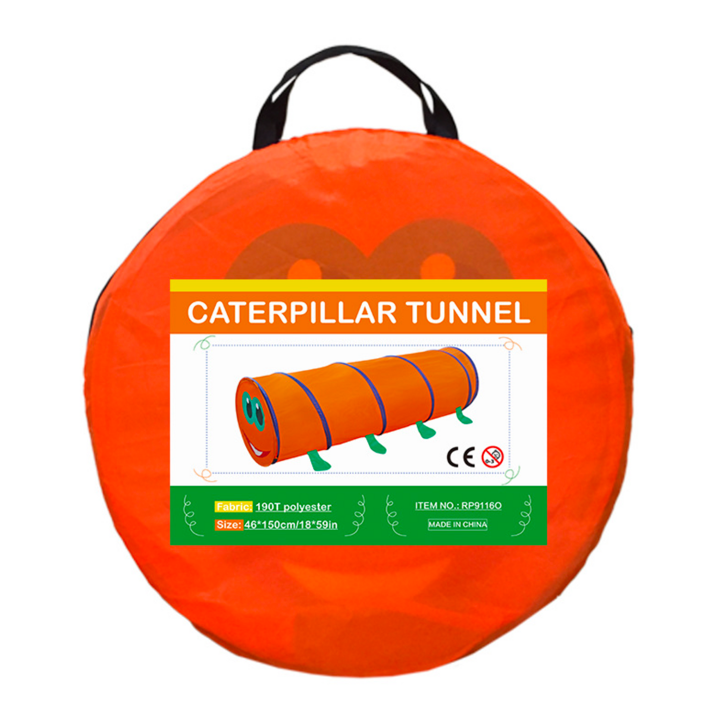 Caterpillar Play Tunnel with Carry Bag