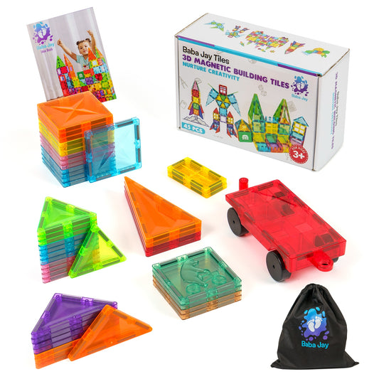 Magnetic Diamond Tiles - Base Set - 45 Pieces
