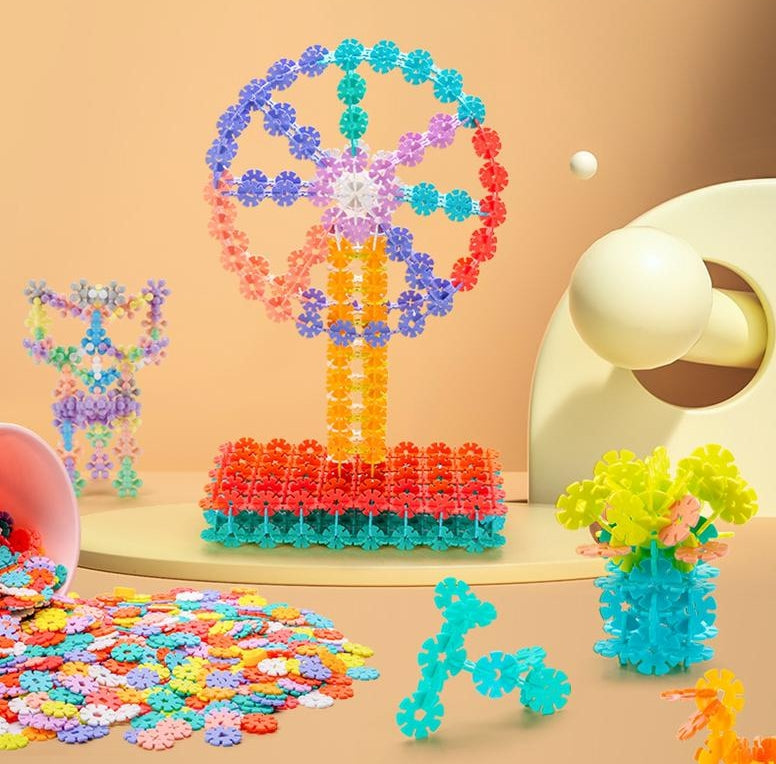 Baba Jay Snowflake Construction Toys - 500 Pieces